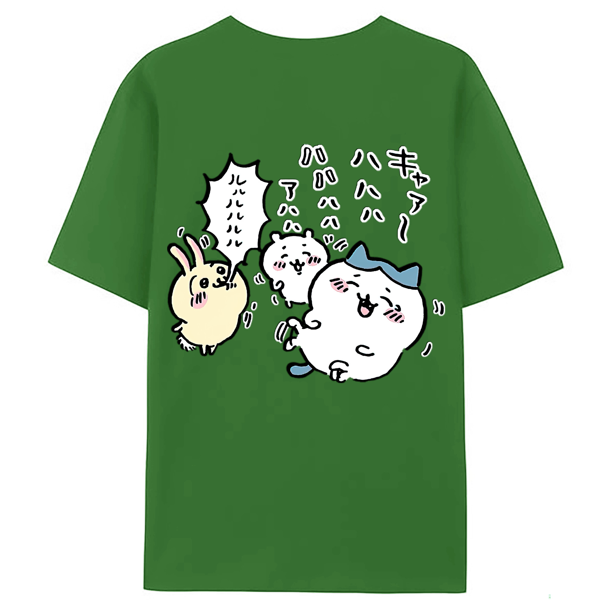 （画像用） ちいかわ うさぎ Chii-kawa usagi レディース半袖Tシャツ(バックプリント)